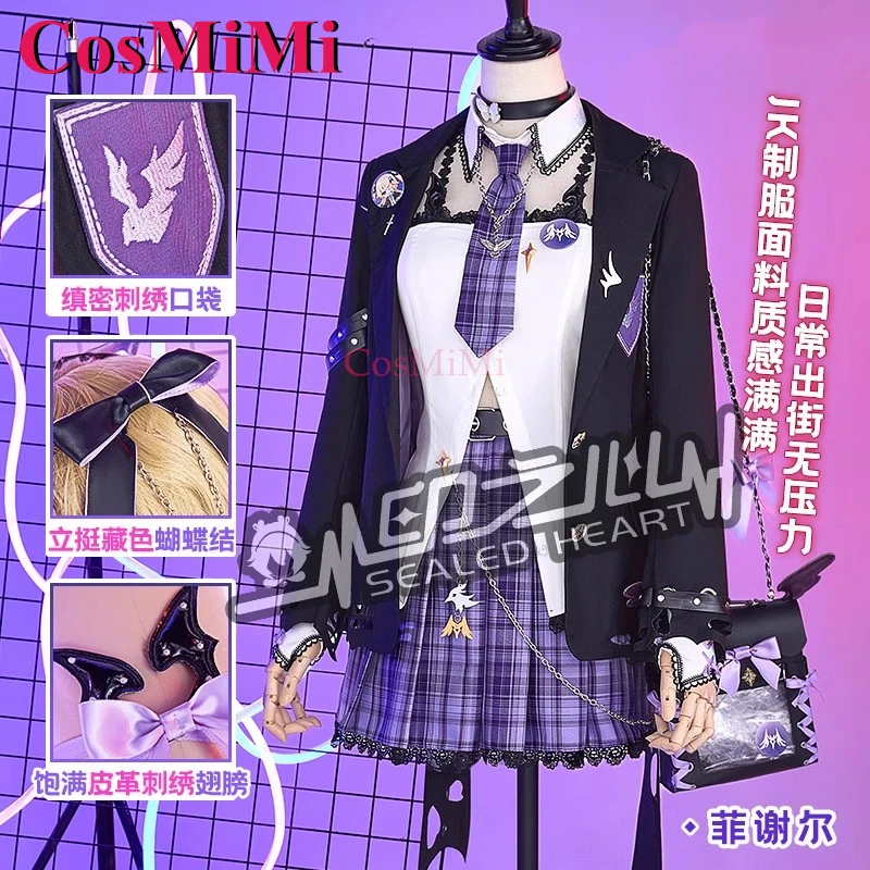 CosMiMi Game Genshin Impact Fischl Cosplay Costume Fashion Lovely New Uniforms Women Carnival Party Role Play Clothing XS-XL New
CosMiMi Game Genshin Impact Fischl Cosplay Costume Fashion Lovely New Uniforms Women Carnival Party Role Play Clothing XS-XL New