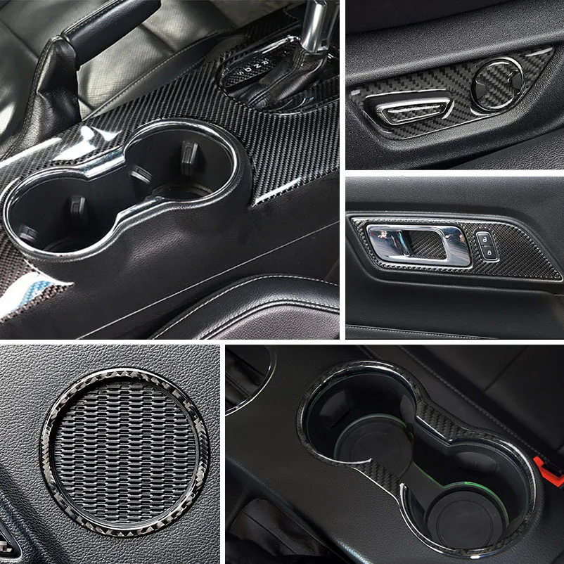 For Ford S550 Mustang GT 2015-2021, Carbon Fiber Steering Wheel, Fuel Tank Cap, Cup Holder, Storage Box, Seat Adjust, Gear Panel
For Ford S550 Mustang GT 2015-2021, Carbon Fiber Steering Wheel, Fuel Tank Cap, Cup Holder, Storage Box, Seat Adjust, Gear Panel
