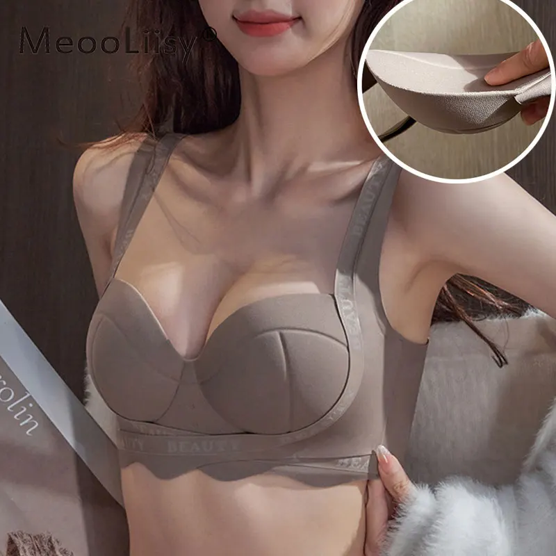 MeooLiisy бюстгальтер пуш-ап без косточек для женщин, регулируемое бесшовное нижнее белье без показа, удобное нижнее белье с глубоким вырезом
MeooLiisy бюстгальтер пуш-ап без косточек для женщин, регулируемое бесшовное нижнее белье без показа, удобное нижнее белье с глубоким вырезом