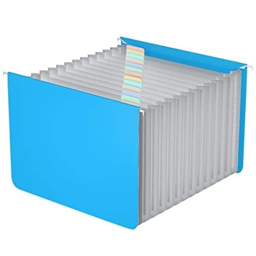 Plastic Expanding Hanging File Folders, 12 Expandable Pockets, Multi Color Tabs, Hanging Folders for Filing Cabinet Letter Size
Plastic Expanding Hanging File Folders, 12 Expandable Pockets, Multi Color Tabs, Hanging Folders for Filing Cabinet Letter Size