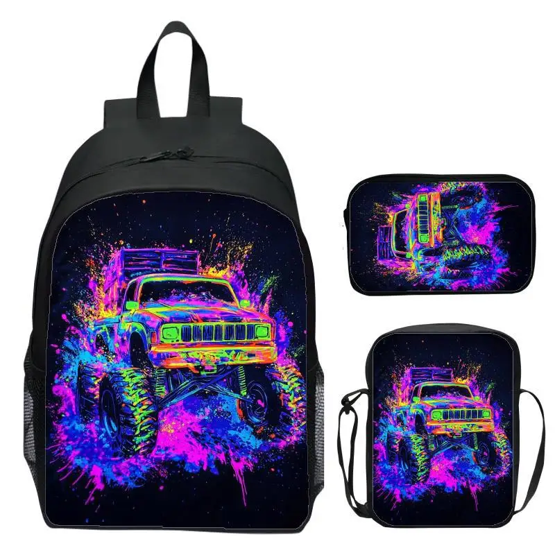 16 inch three piece set children's backpack monster truck elementary school backpack shoulder bag pencil case
16 inch three piece set children's backpack monster truck elementary school backpack shoulder bag pencil case