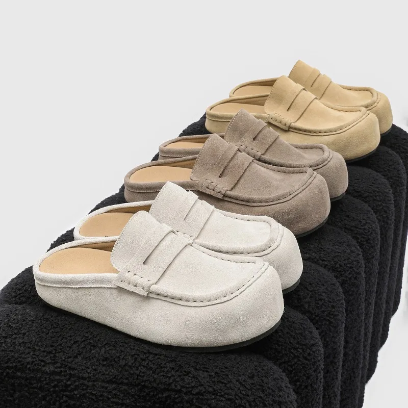 Мужские модные повседневные слипоны-мюли с мягкой подошвой и широким носком
Мужские модные повседневные слипоны-мюли с мягкой подошвой и широким носком