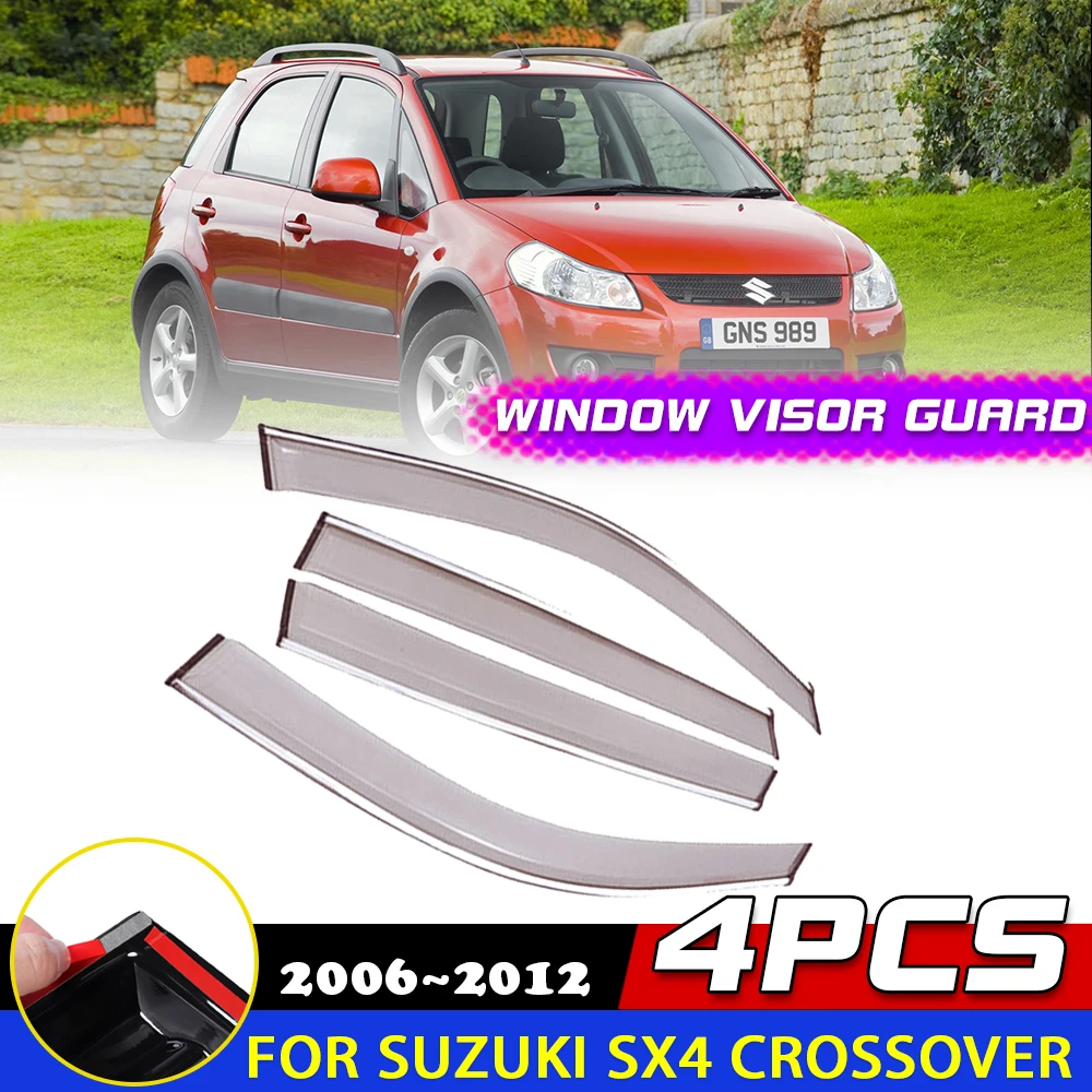 Car Windows Visor for Suzuki SX4 Crossover Fiat Sedici 2006~2012 Awnings Rain Eyebrow Guard Cover Deflector Sticker Accessories
Car Windows Visor for Suzuki SX4 Crossover Fiat Sedici 2006~2012 Awnings Rain Eyebrow Guard Cover Deflector Sticker Accessories