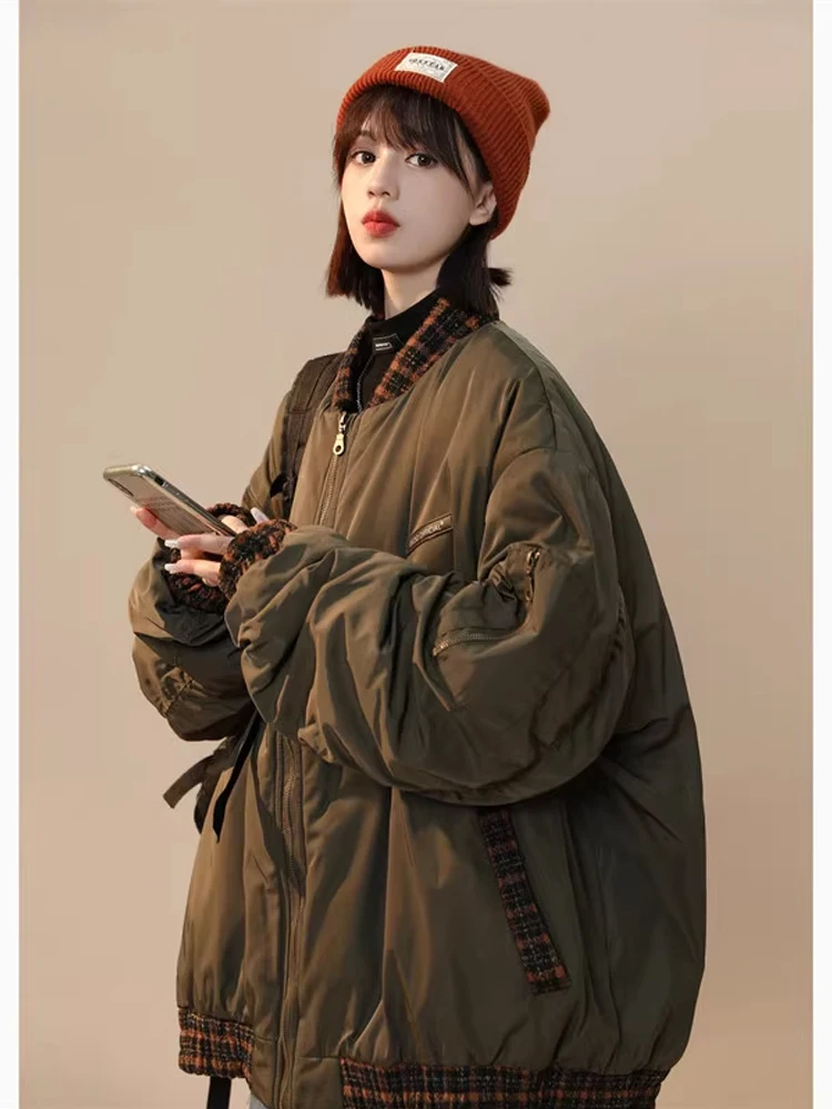 Oversize Military een Pilot Jaet Baseball orm Men's Winter Thi Plaid Design Casual Outerwear Zipper Long Sve
Oversize Military een Pilot Jaet Baseball orm Men's Winter Thi Plaid Design Casual Outerwear Zipper Long Sve