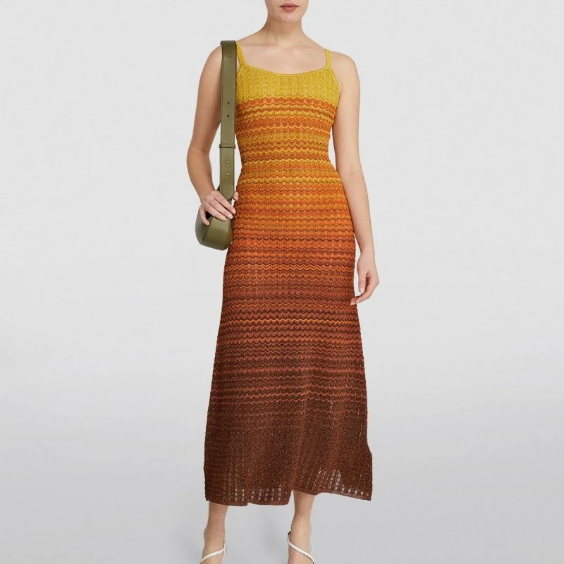 Women Sequined Multicolor Striped Sexy Strapless Sleeveless Zigzag Maxi Long Knit Sling Dress 2025 Summer Elegant Ladies Clothes
Women Sequined Multicolor Striped Sexy Strapless Sleeveless Zigzag Maxi Long Knit Sling Dress 2025 Summer Elegant Ladies Clothes