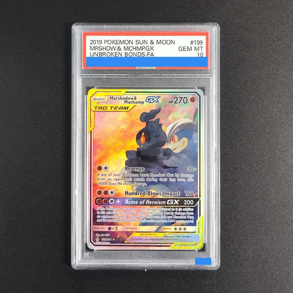  Proxy POKEMON SUN & MOON UNBROKEN BONDS #199 MRSHDW & MCHMP.GX Authentication Grading 10 Collection Game Card
Proxy POKEMON SUN & MOON UNBROKEN BONDS #199 MRSHDW & MCHMP.GX Authentication Grading 10 Collection Game Card