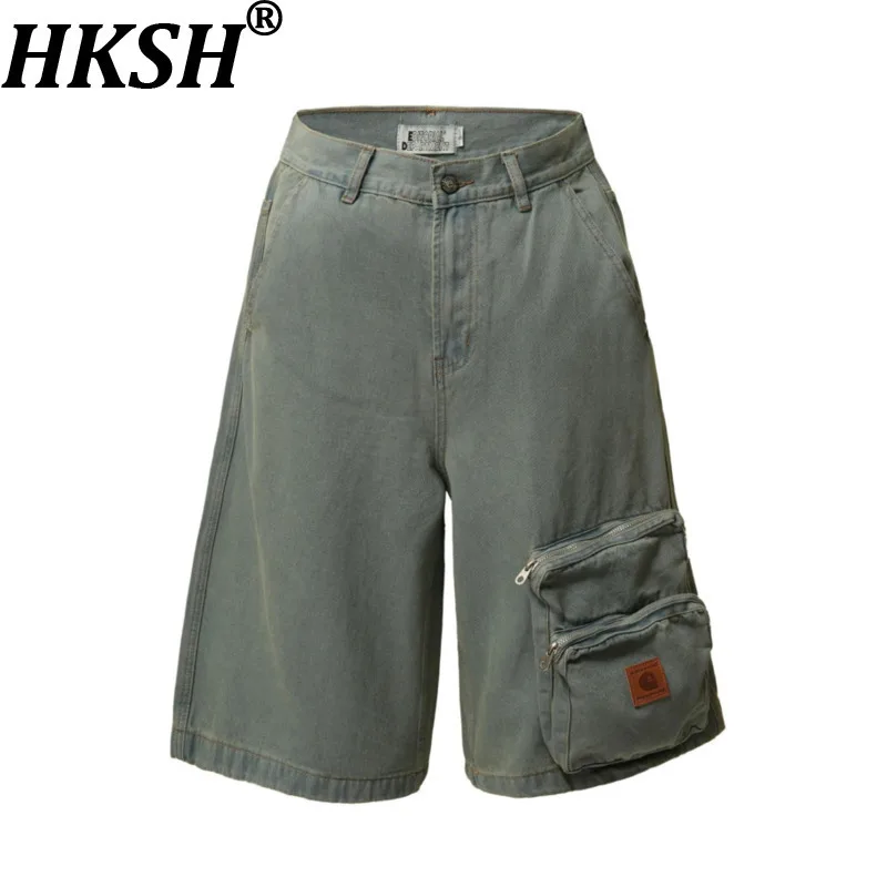 HKSH Summer Men Original Design Vintage Capris Washed Punk Denim Shorts Trendy Hip-Hop Fashion Multi-Pocket Cropped Pants HK8397
HKSH Summer Men Original Design Vintage Capris Washed Punk Denim Shorts Trendy Hip-Hop Fashion Multi-Pocket Cropped Pants HK8397