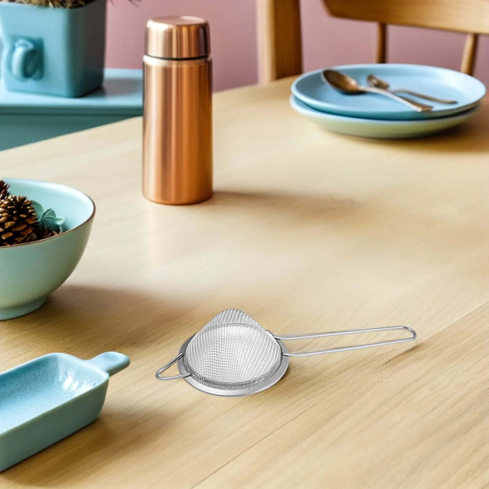 4pcs Stainless Steel Fine Mesh Sieve Ergonomic Handle High-Density Holes Kitchen Food Strainer Oil Water Separation
4pcs Stainless Steel Fine Mesh Sieve Ergonomic Handle High-Density Holes Kitchen Food Strainer Oil Water Separation