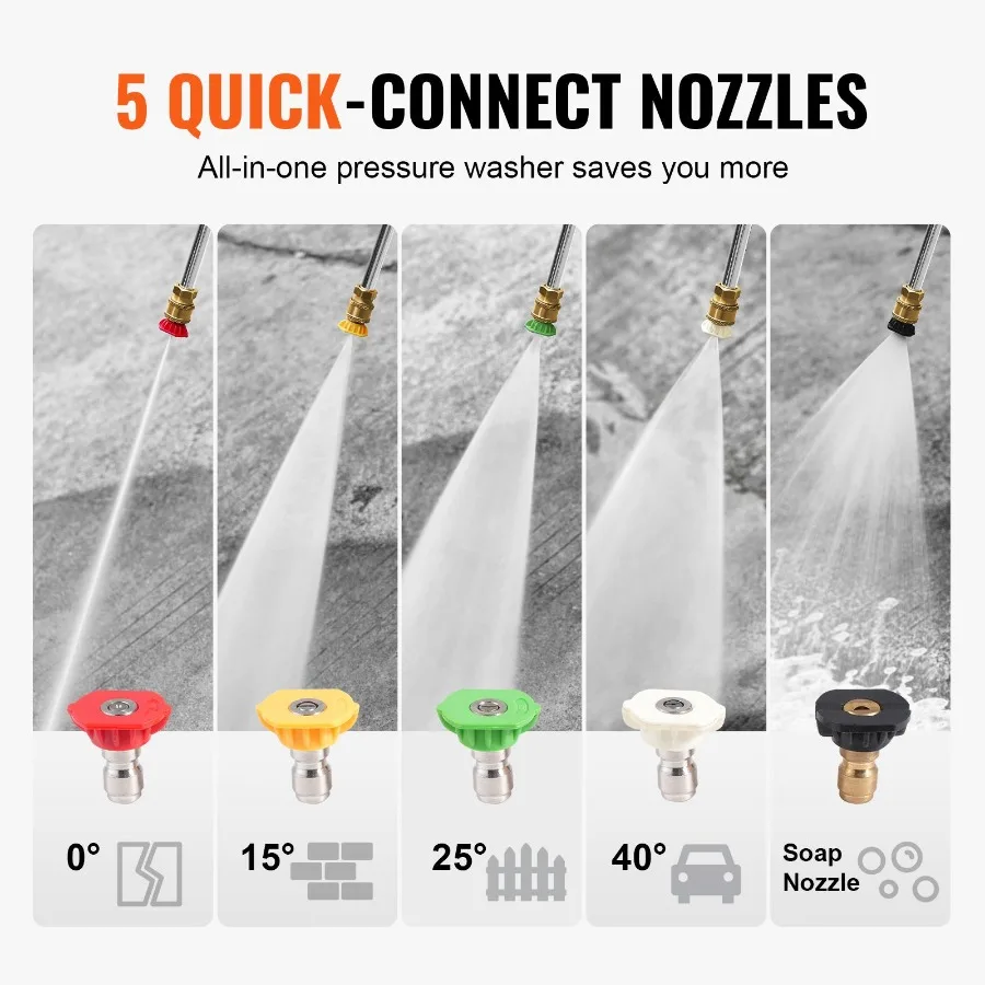 Gas Pressure Washer 3500 PSI 2.6 GPM with Aluminum Pump Horizontal for Fences Homes Driveways Patios Furniture Light Gray 5 Noz
Gas Pressure Washer 3500 PSI 2.6 GPM with Aluminum Pump Horizontal for Fences Homes Driveways Patios Furniture Light Gray 5 Noz
