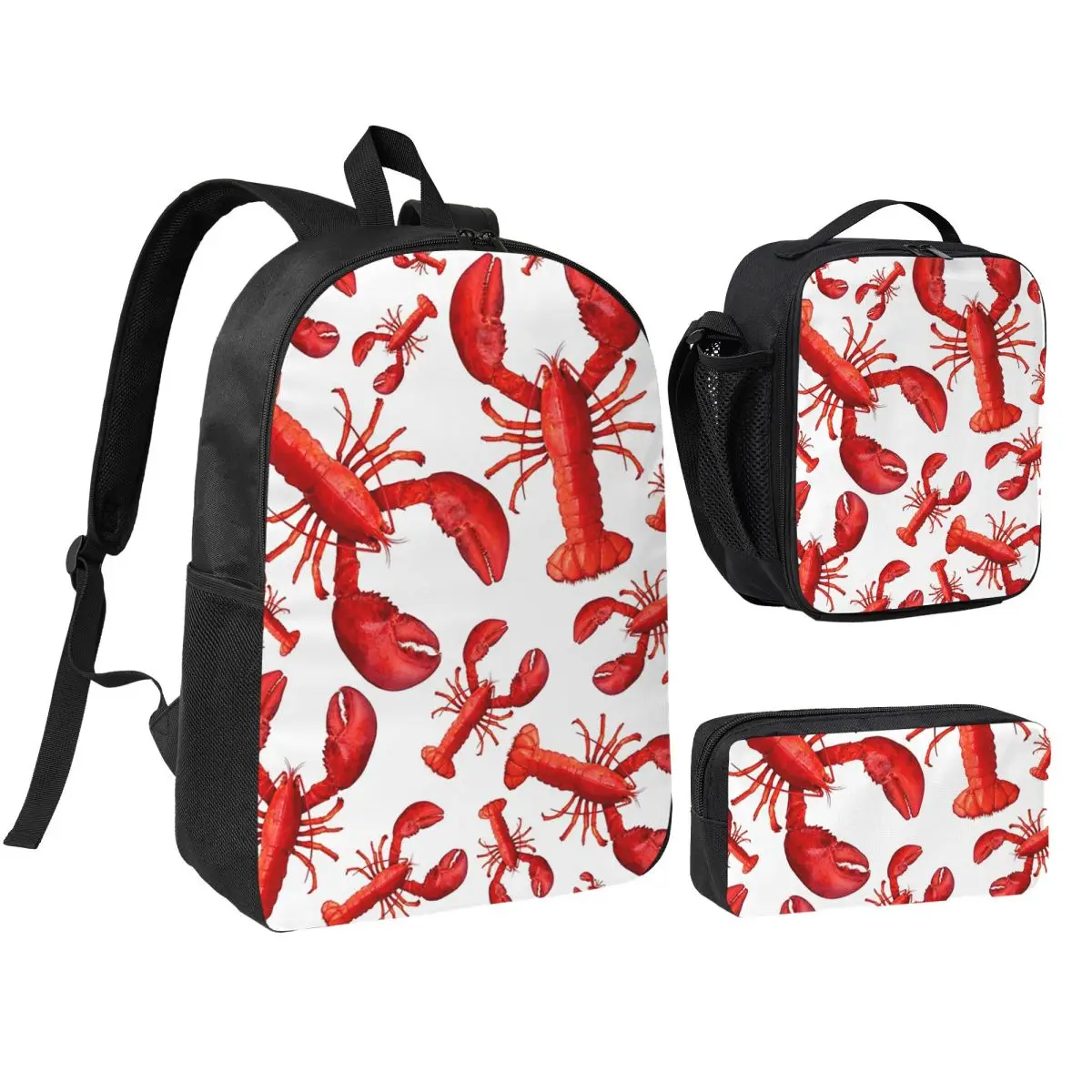 Lobsters And Lobster Seafood Festival Backpack Boys Girls BookBag School Bag Shoulder Bags 3ps Insulated Lunch Bag Pencil Case
Lobsters And Lobster Seafood Festival Backpack Boys Girls BookBag School Bag Shoulder Bags 3ps Insulated Lunch Bag Pencil Case