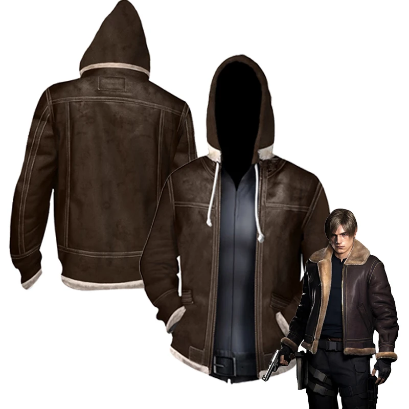 Leon S.Kennedy Cosplay Costume Resident 4 Hoodie 3D Printed Hooded Outfits Fashion Oversize Adult Casual Streetwear Pullover
Leon S.Kennedy Cosplay Costume Resident 4 Hoodie 3D Printed Hooded Outfits Fashion Oversize Adult Casual Streetwear Pullover