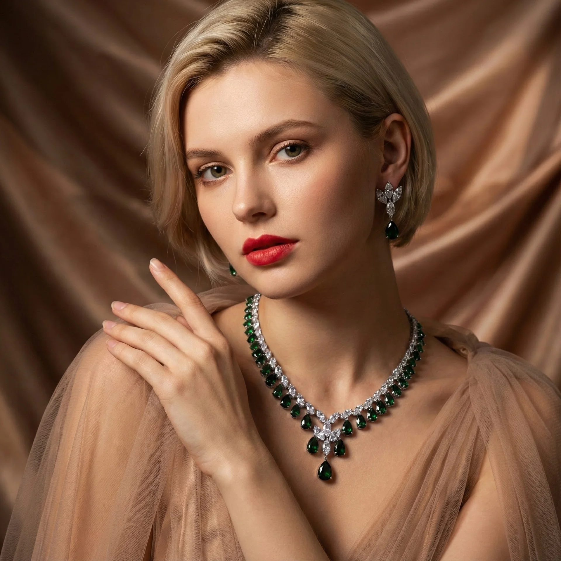 Oversized Glam Zircon Jewelry Set, Premium Bridal Necklace Ornaments, Formal Dinner Party Accessories Bulk Wholesale
Oversized Glam Zircon Jewelry Set, Premium Bridal Necklace Ornaments, Formal Dinner Party Accessories Bulk Wholesale