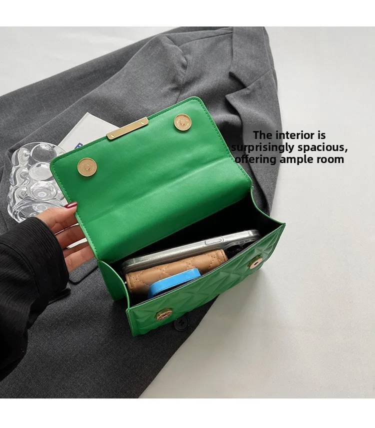Women Quilted Chain Crossbody Bag Fashion Small Square Shoulder Purse Multi Color Casual Daily Handbag Women Quilted Chain Crossbody Bag Fashion Small Square Shoulder Purse Multi Color Casual Daily Handbag