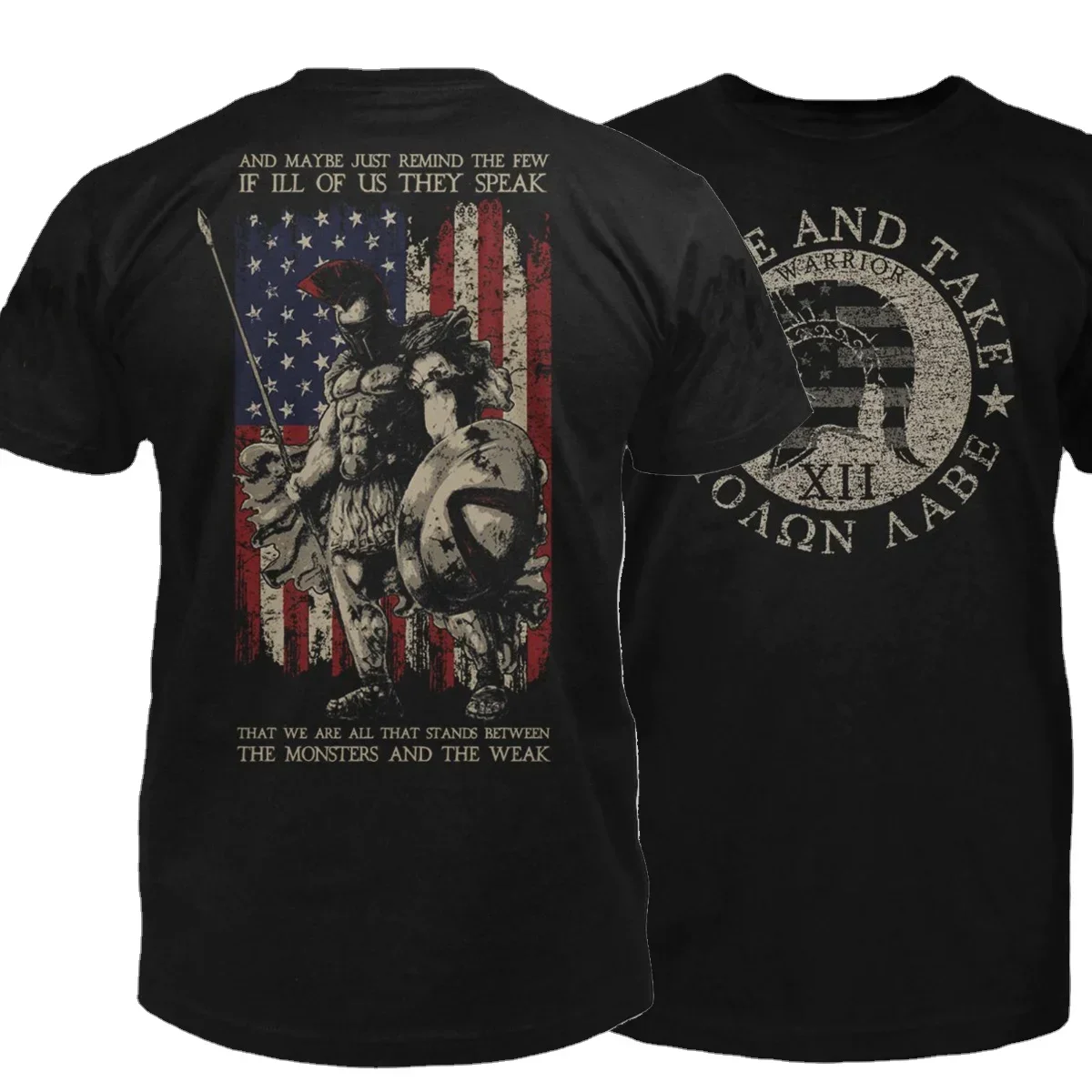 Come and Take, Molon Labe American Flag Sparta Warriors T-Shirt. Summer Cotton Short Sleeve O-Neck Mens T Shirt New S-3XL
Come and Take, Molon Labe American Flag Sparta Warriors T-Shirt. Summer Cotton Short Sleeve O-Neck Mens T Shirt New S-3XL
