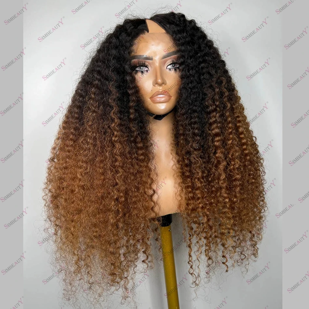 Kinky Curl Ombre Afro Black Women 250%Density Glueless Machine Made U Part Wigs Brazilian Remy Human Hair 1x4 V Part Wigs Easy
Kinky Curl Ombre Afro Black Women 250%Density Glueless Machine Made U Part Wigs Brazilian Remy Human Hair 1x4 V Part Wigs Easy