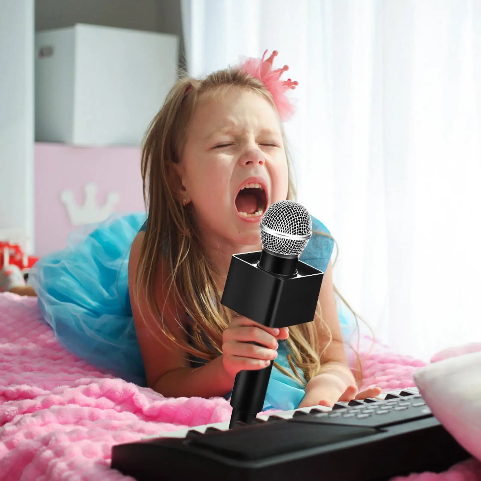 s Simulation Microphone Stable Black Platform Metal ABS Material Kids Toy Party Stage Family Wedding Festival Prop
s Simulation Microphone Stable Black Platform Metal ABS Material Kids Toy Party Stage Family Wedding Festival Prop