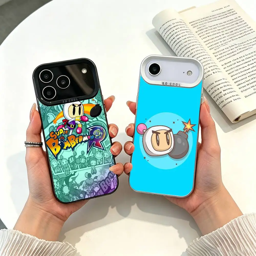 Game-B-Bomberman For iPhone 17 16 15 14 13 12 11 Pro Max XS 17 Air Silicone Colored Silver Bumper Cover
Game-B-Bomberman For iPhone 17 16 15 14 13 12 11 Pro Max XS 17 Air Silicone Colored Silver Bumper Cover