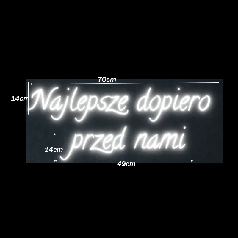 Big 70cm Custom Neon Light LED Neon Sign for Wedding Birthday Room Home Decoration
Big 70cm Custom Neon Light LED Neon Sign for Wedding Birthday Room Home Decoration
