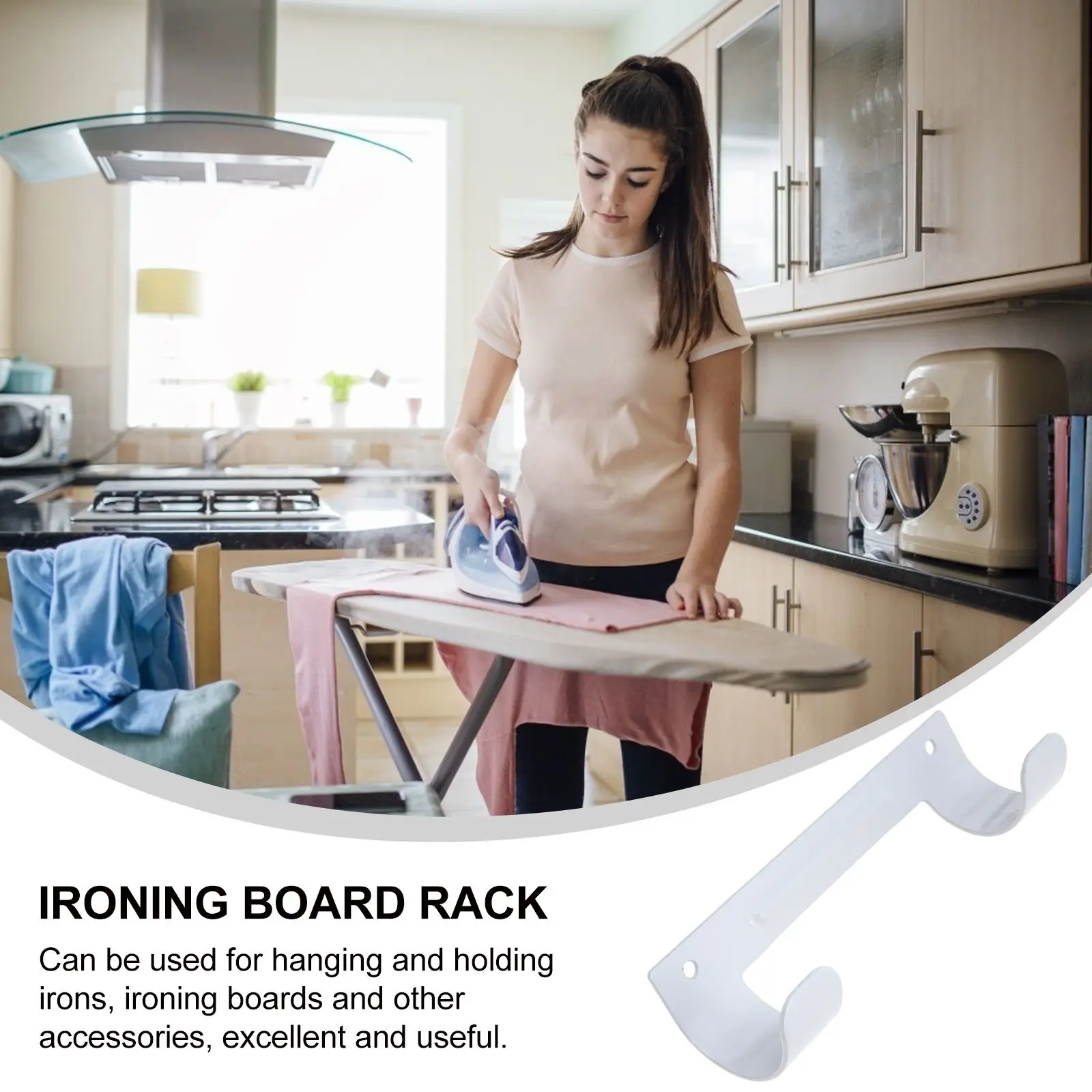Ironing Board Hanger Dual-head Rack Strong Load-bearing Wall Mount Storage Hook Home Hotel Use Premium Material Easy
Ironing Board Hanger Dual-head Rack Strong Load-bearing Wall Mount Storage Hook Home Hotel Use Premium Material Easy