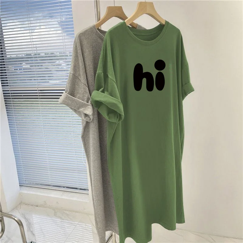 Summer Y2k Letter Printed Basic Dresses, Vintage Loose Straight Dress, Women Clothing Casual Short Sleeve Knee Length Tunic
Summer Y2k Letter Printed Basic Dresses, Vintage Loose Straight Dress, Women Clothing Casual Short Sleeve Knee Length Tunic
