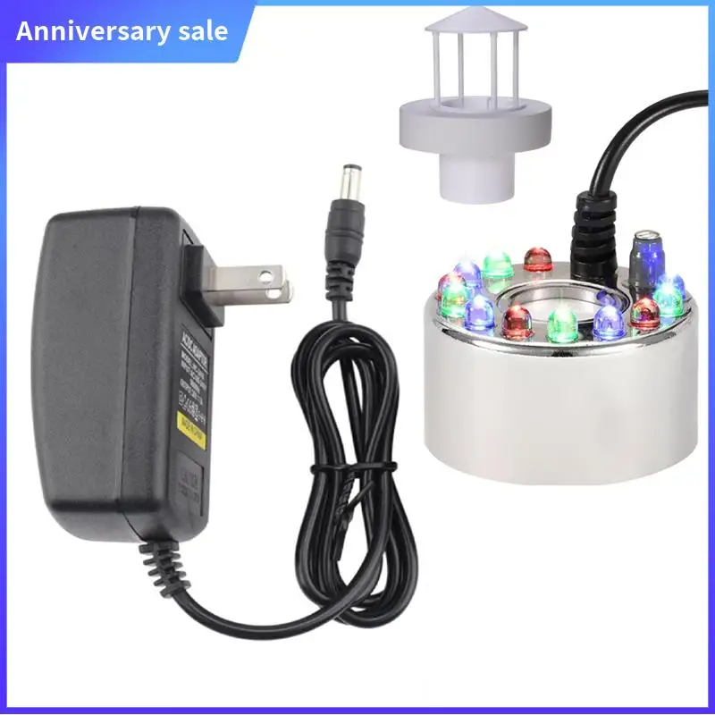 ABPP-Ultrasonic Mist Maker, Splash Guard Float 12 LED Color Lights Mini Mister Water Tank Fog Machine US Plug
ABPP-Ultrasonic Mist Maker, Splash Guard Float 12 LED Color Lights Mini Mister Water Tank Fog Machine US Plug