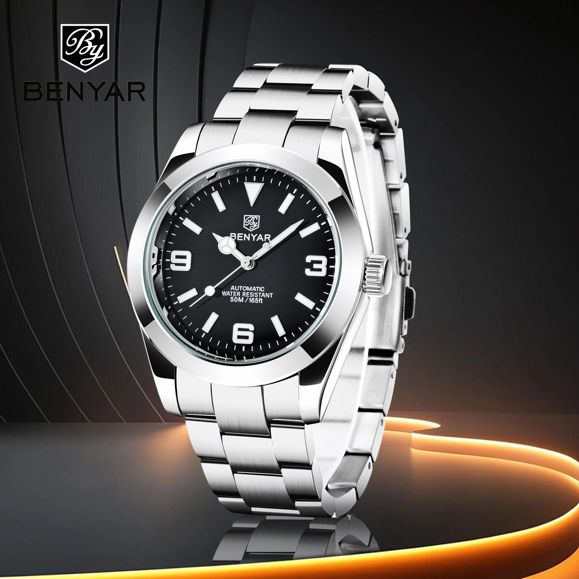 2025 New Men's Watches Top Brand BENYAR Mechanical Wrist Watches Luxury Business Automatic Sport Watches for Men Stainless steel
2025 New Men's Watches Top Brand BENYAR Mechanical Wrist Watches Luxury Business Automatic Sport Watches for Men Stainless steel