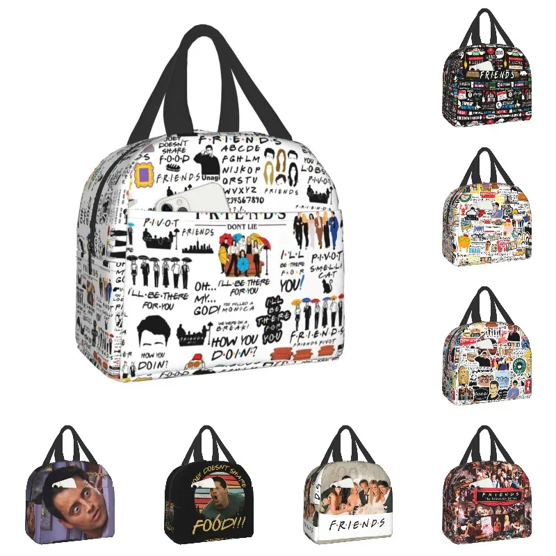 Funny TV Show Friends Collage Thermal Insulated Lunch Bag Portable Lunch Container for Work School Picnic Multifunction Food Box
Funny TV Show Friends Collage Thermal Insulated Lunch Bag Portable Lunch Container for Work School Picnic Multifunction Food Box
