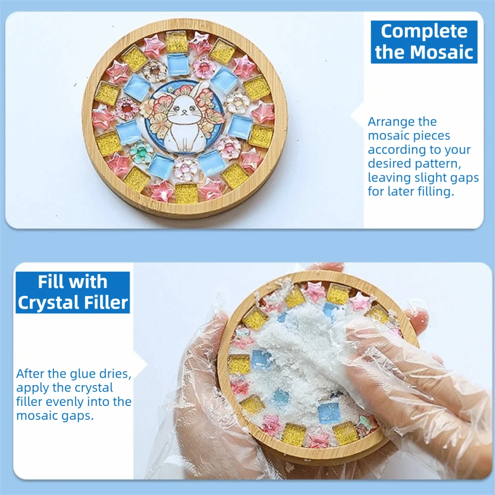 Creative Mosaic Cup Mat Material Pack Parent-child Activity Self-made DIY Mosaic Coaster Kit Handmade Practical
Creative Mosaic Cup Mat Material Pack Parent-child Activity Self-made DIY Mosaic Coaster Kit Handmade Practical