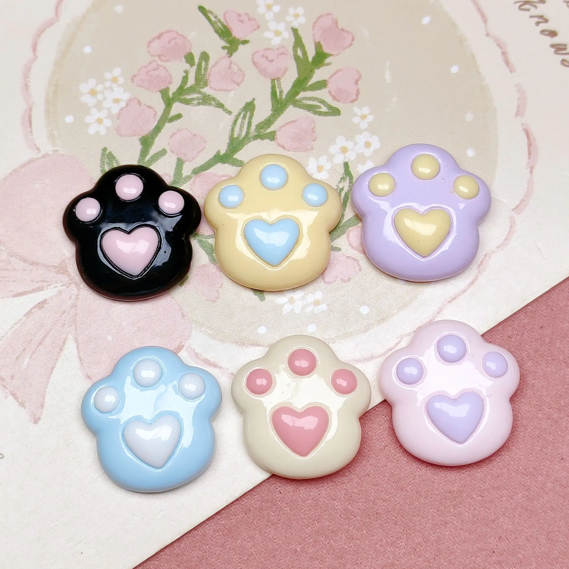 100pcs Cute Mini Kawaii Cat Claw Flat Back Resin Scrapbook Diy Phone Case Decor Hairpin Craft Accessories
100pcs Cute Mini Kawaii Cat Claw Flat Back Resin Scrapbook Diy Phone Case Decor Hairpin Craft Accessories