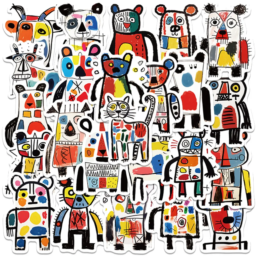 50pcs Funny Cute Cartoon Colorful Abstract Animals Graffiti Stickers For Luggage Laptop Guitar Phone Waterproof Vinyl Decals
50pcs Funny Cute Cartoon Colorful Abstract Animals Graffiti Stickers For Luggage Laptop Guitar Phone Waterproof Vinyl Decals