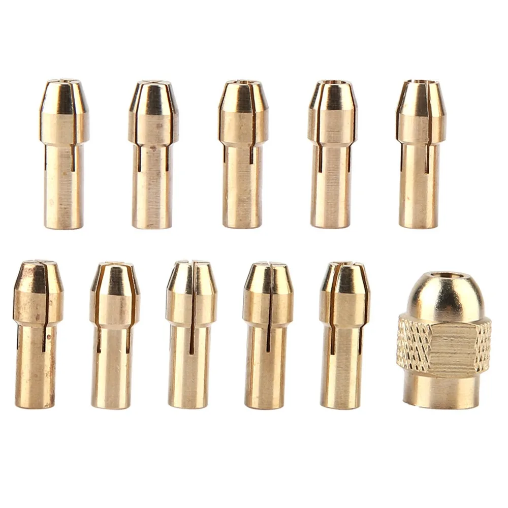 22 PCS Rotary Tool Brass Collet Set Quick Change 0.5-3.2mm Collet Bit Set 4.3mm Shank Drill Chuck Set For Dremel
22 PCS Rotary Tool Brass Collet Set Quick Change 0.5-3.2mm Collet Bit Set 4.3mm Shank Drill Chuck Set For Dremel