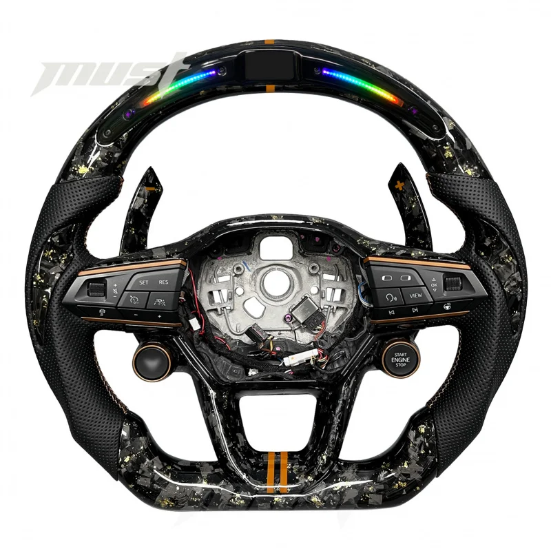 Suitable Tavascan Terramar Formentor Leon Ibiza Ateca Arona Custom Carbon Fiber Steering Wheel with LED Displa
Suitable Tavascan Terramar Formentor Leon Ibiza Ateca Arona Custom Carbon Fiber Steering Wheel with LED Displa