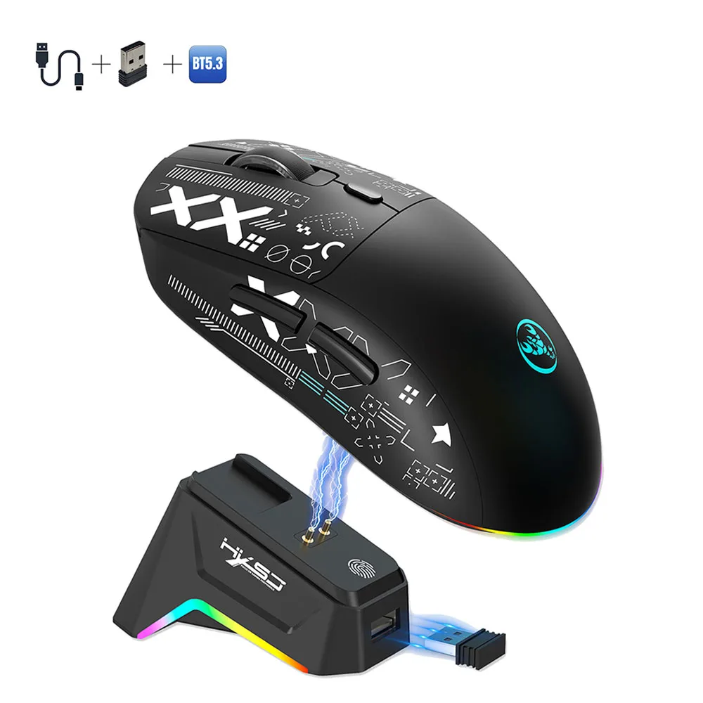6 Macro Programmable Keys T10 Light Tri-Mode (Wired/2.4G/BT) Wireless Gaming Mouse with Charging Base, Laptop Mac PC Office
6 Macro Programmable Keys T10 Light Tri-Mode (Wired/2.4G/BT) Wireless Gaming Mouse with Charging Base, Laptop Mac PC Office