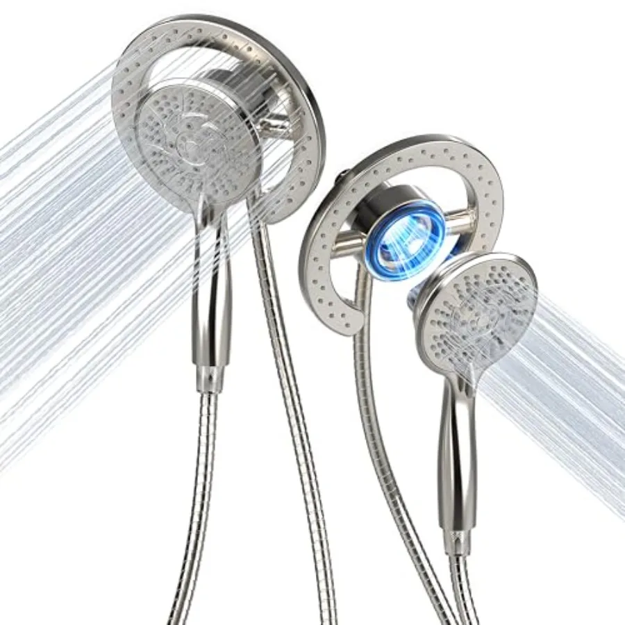 Shower Head Handheld Spray Combo 10 Mode Spray Settings Magnetic 2-in-1 High Pressure Dual Showerhead Auto-Switch Round Combina
Shower Head Handheld Spray Combo 10 Mode Spray Settings Magnetic 2-in-1 High Pressure Dual Showerhead Auto-Switch Round Combina