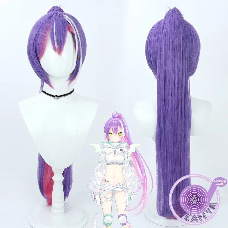 Tokoyami Towa Cosplay Wig Purple Pink White Ponytail Heat Resistant Synthetic Hair Role Play Halloween Party Carnival + Wig Cap
Tokoyami Towa Cosplay Wig Purple Pink White Ponytail Heat Resistant Synthetic Hair Role Play Halloween Party Carnival + Wig Cap