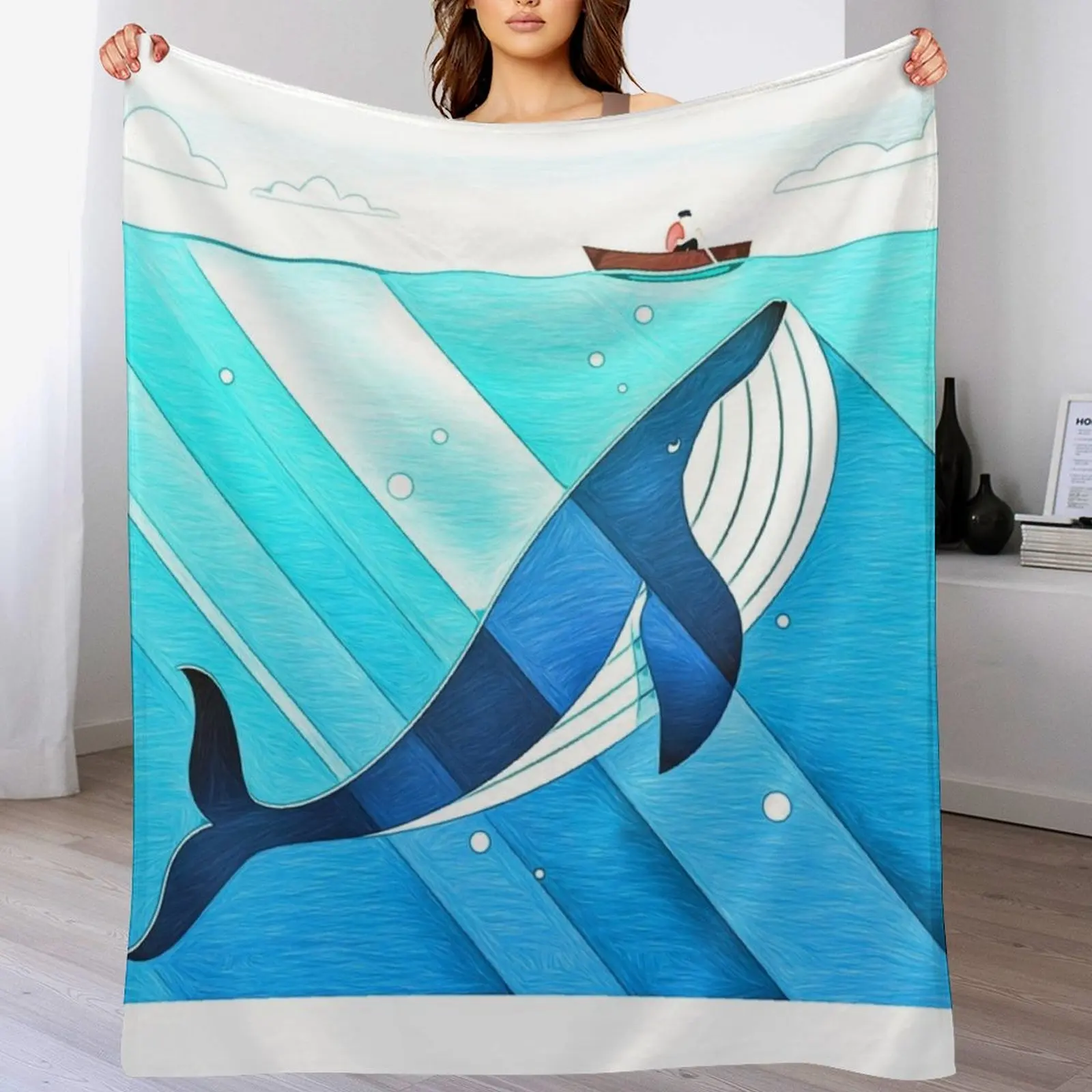 Blue Whale Throw Blanket Warm Comfortable Blanket for Office Napping
Blue Whale Throw Blanket Warm Comfortable Blanket for Office Napping