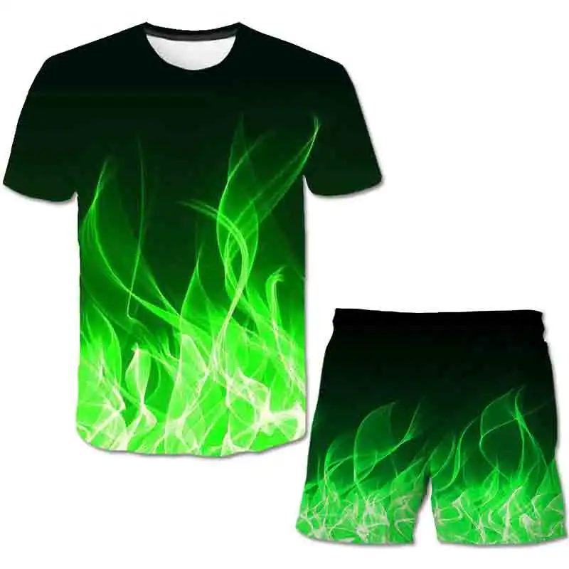 Boys Girls Flame Clothes Sets Summer 3D Printed T Shirts + Short Trousers 2PCS/Suits Birthday Party Gifts Casual Costume Outfits
Boys Girls Flame Clothes Sets Summer 3D Printed T Shirts + Short Trousers 2PCS/Suits Birthday Party Gifts Casual Costume Outfits