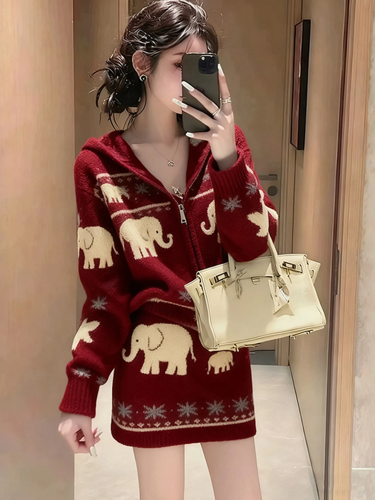 Мягкий вязаный женский комплект с цветочным узором, осенне-зимний повседневный удобный длинный свитер на молнии све
Мягкий вязаный женский комплект с цветочным узором, осенне-зимний повседневный удобный длинный свитер на молнии све