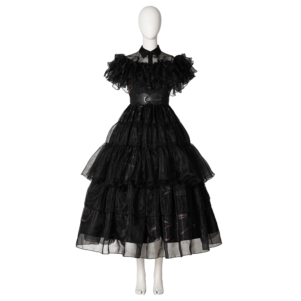Wednesday Addams Cosplay Costume Adult Women Black Dress Girls Evening Party Suits Halloween Carnival Disguise Costume
Wednesday Addams Cosplay Costume Adult Women Black Dress Girls Evening Party Suits Halloween Carnival Disguise Costume