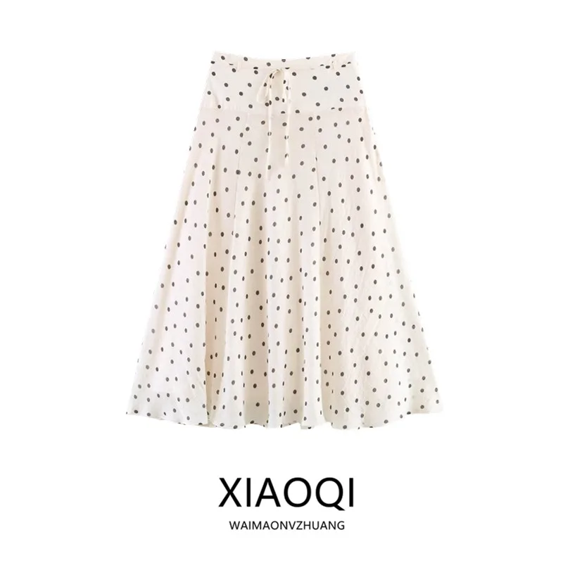 Summer 2026 New Women's Simple A-Line Skirt with Polka Dot Hemline Midi Skirt Loose Fit Chinese Production
Summer 2026 New Women's Simple A-Line Skirt with Polka Dot Hemline Midi Skirt Loose Fit Chinese Production