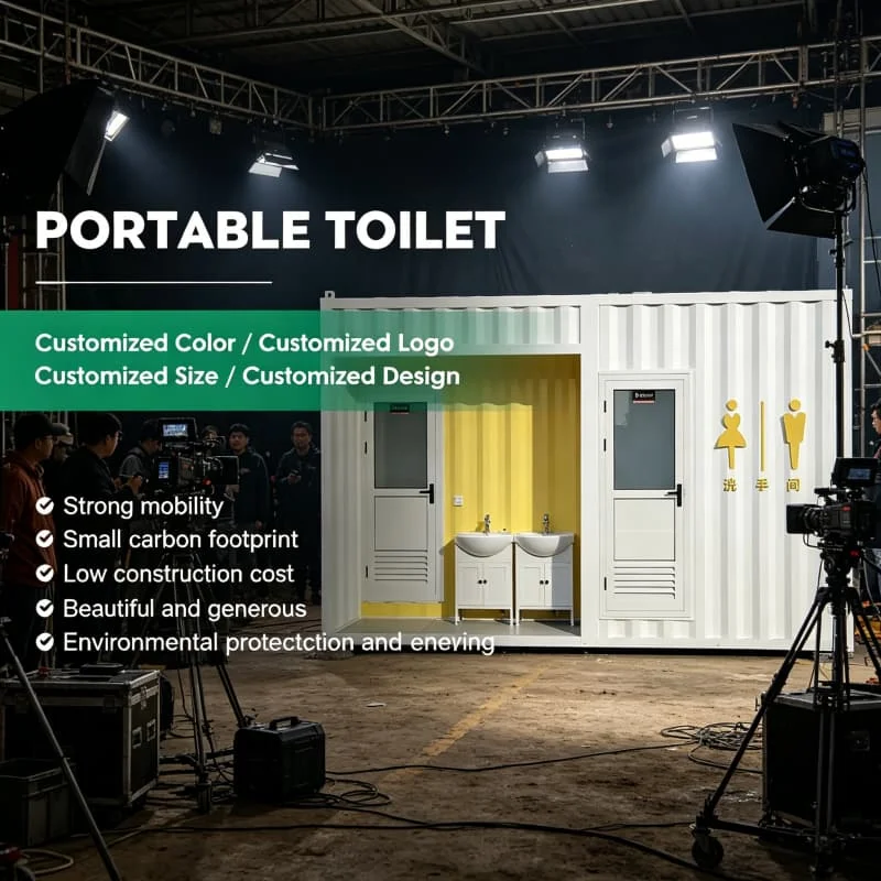 High Quality Customized Steel Color Portable Toilets Concert Parks Modern Design New Portable Toilets for Outdoor Use Wholesale
High Quality Customized Steel Color Portable Toilets Concert Parks Modern Design New Portable Toilets for Outdoor Use Wholesale