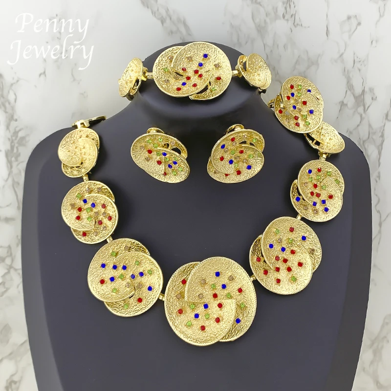 Daily Wear Exaggerated Chunky Collar 4Pcs Jewelry Set for Women Necklace Earrings Bracelet Ring Bridal Wedding Party Gifts
Daily Wear Exaggerated Chunky Collar 4Pcs Jewelry Set for Women Necklace Earrings Bracelet Ring Bridal Wedding Party Gifts