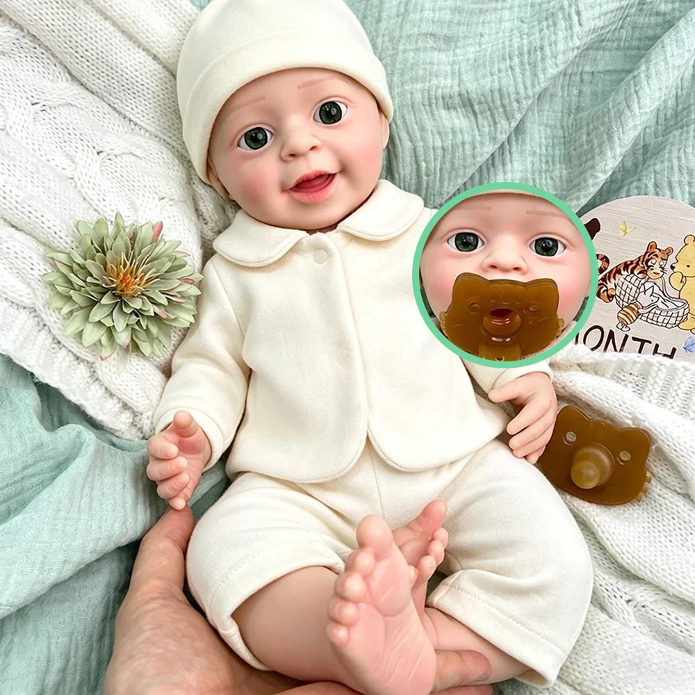 Lifelike 18" Premium Silicone Reborn Baby Boy Hand Painted Skin Details Weighted Reborn Doll Full Body Newborn For New Year Gift
Lifelike 18" Premium Silicone Reborn Baby Boy Hand Painted Skin Details Weighted Reborn Doll Full Body Newborn For New Year Gift