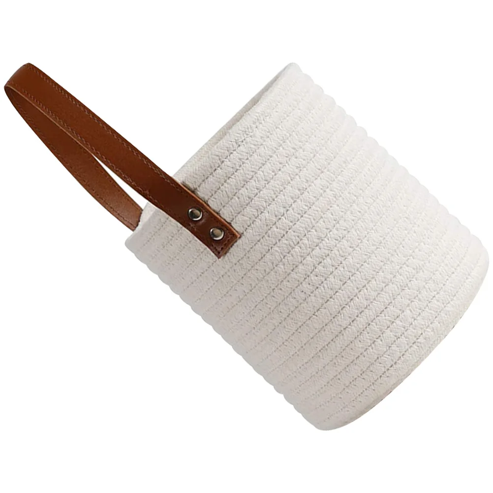Wall Hanging Storage Basket Cotton Woven Laundry Hamper Home Decor Small Rope Basket for Flowers Fruit Kitchen Bath Bedroom
Wall Hanging Storage Basket Cotton Woven Laundry Hamper Home Decor Small Rope Basket for Flowers Fruit Kitchen Bath Bedroom