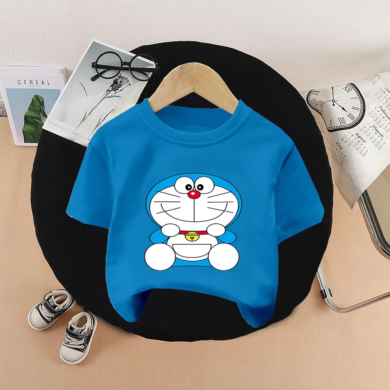 Cute Doraemoned Blue T-shirt Fashion Short Sleeve Shirts Cartoon Printed Boys Girls Birthday Gifts Clothes Hip Hop Outdoor Wear
Cute Doraemoned Blue T-shirt Fashion Short Sleeve Shirts Cartoon Printed Boys Girls Birthday Gifts Clothes Hip Hop Outdoor Wear