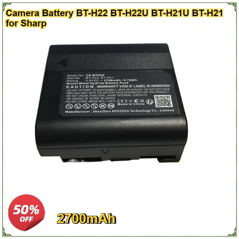 Camera Battery BT-H22 BT-H22U BT-H21U BT-H21 for Sharp VL-AH131S VL-AD260U VL-E780 VL-E97E VL-A40U VL-E680U VL-A111H VL-SE20U
Camera Battery BT-H22 BT-H22U BT-H21U BT-H21 for Sharp VL-AH131S VL-AD260U VL-E780 VL-E97E VL-A40U VL-E680U VL-A111H VL-SE20U