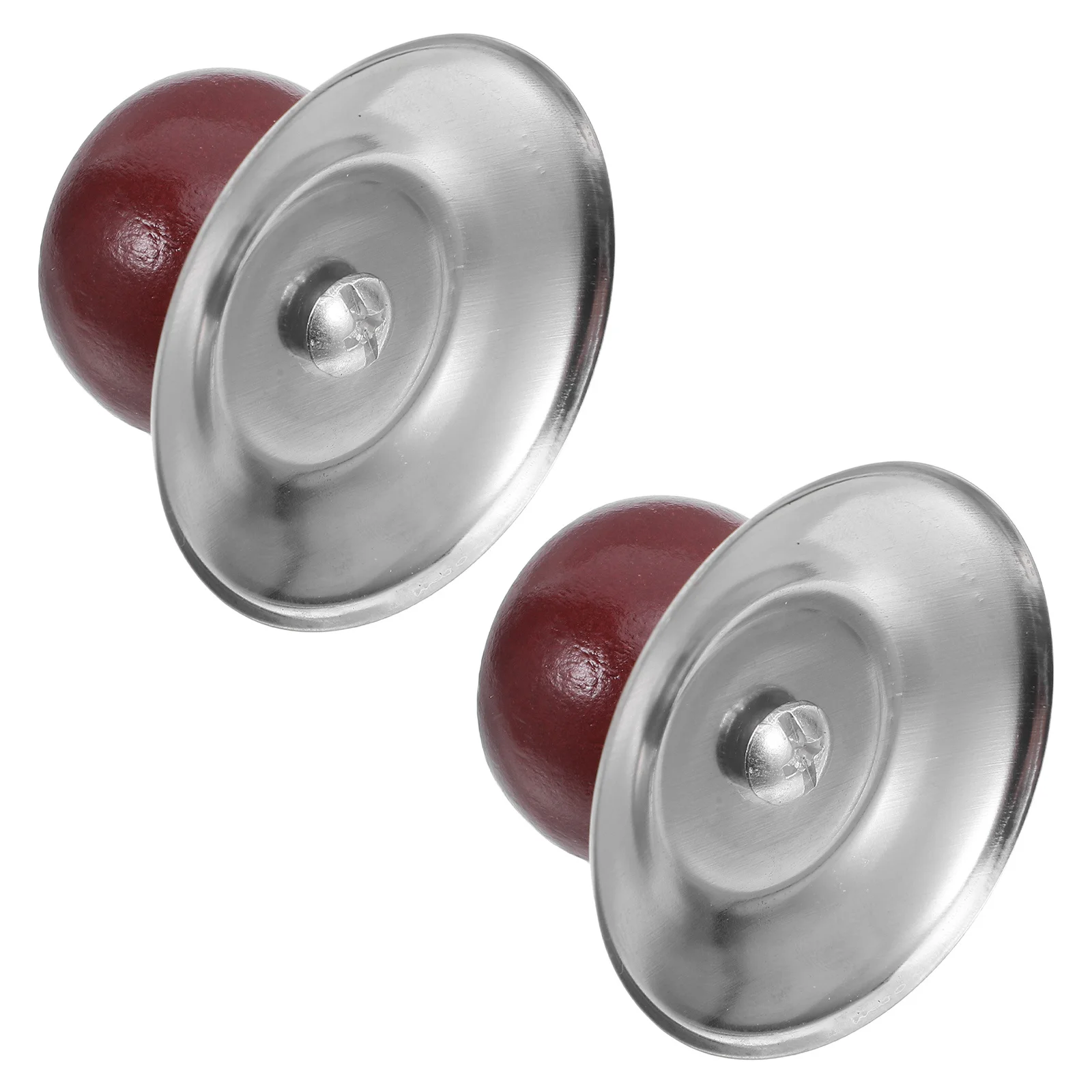 2Pcs Pot Lid Knobs Replacement Wood Stainless Steel Cooking Pan Lid Handle Heat Resistant Universal Pot Cover Handle Replacement 
2Pcs Pot Lid Knobs Replacement Wood Stainless Steel Cooking Pan Lid Handle Heat Resistant Universal Pot Cover Handle Replacement