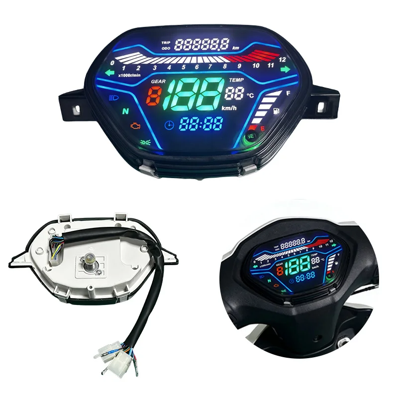 LED Motorcycle Speedometer Moto Digital Tachometer Dashboard Display Panel for Honda Wave Alpha 100 Wave100 EX5 Class 1 CX DX
LED Motorcycle Speedometer Moto Digital Tachometer Dashboard Display Panel for Honda Wave Alpha 100 Wave100 EX5 Class 1 CX DX