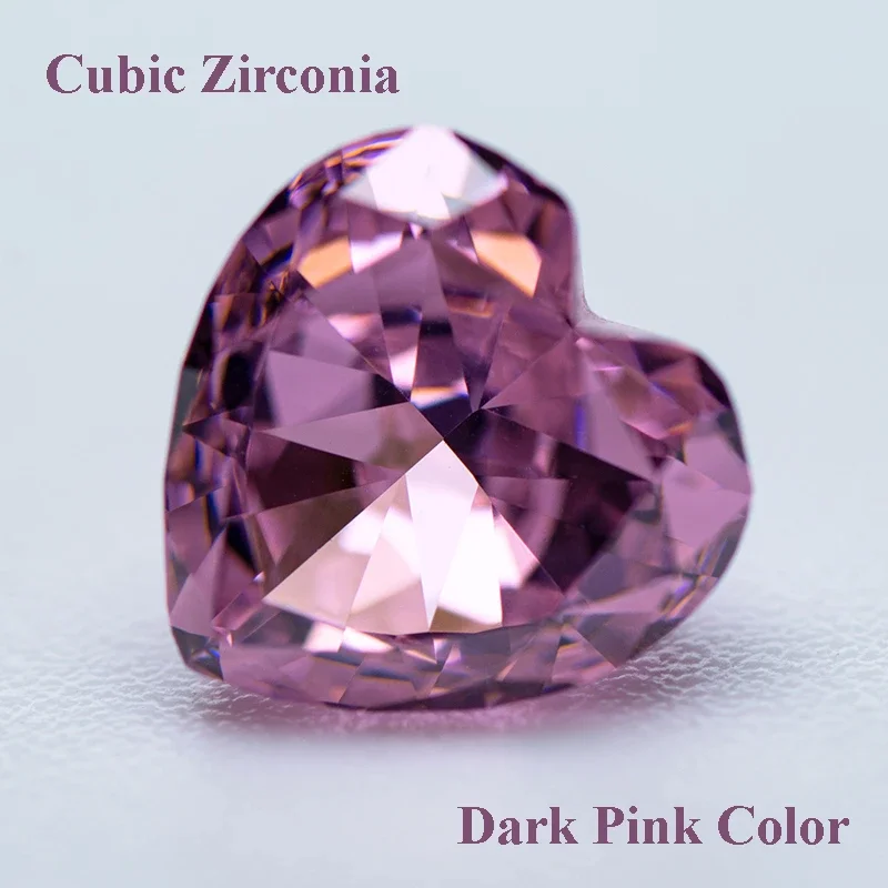 Cubic Zirconia Crushed Ice Cut Dark Pink Color Heart Shape Charms Beads for Diy Jewelry Making Pendant Materials No Certificate
Cubic Zirconia Crushed Ice Cut Dark Pink Color Heart Shape Charms Beads for Diy Jewelry Making Pendant Materials No Certificate