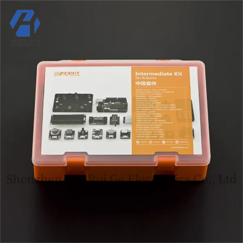 DFRobot Maker Education Sensor Intermediate Kit Arduino UNO R3 Beginner Learning Kit
DFRobot Maker Education Sensor Intermediate Kit Arduino UNO R3 Beginner Learning Kit